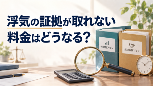 浮気調査で証拠が取れなかったら料金はどうなる？時間制と完全成功報酬、プラン別の考え方